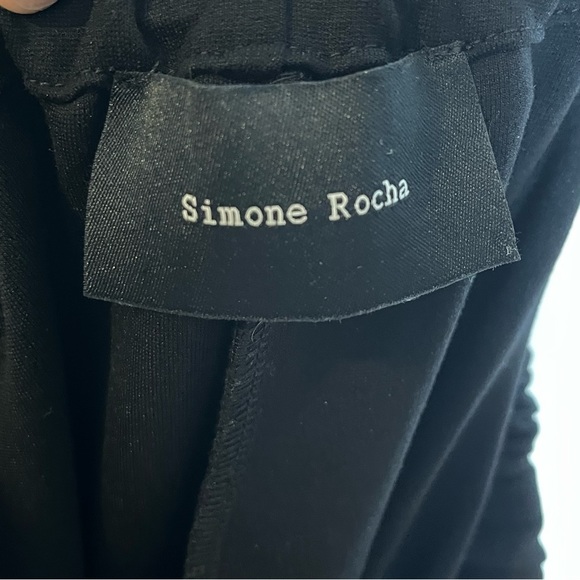 SIMONE Rocha Black Bow Jogger Lounge Pants Size Large - Picture 12 of 14